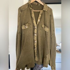 Free people One Scout Jacket - Army Green size M